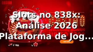 Slots no 838x: Análise 2026 🎰 Plataforma de Jogos Confiável